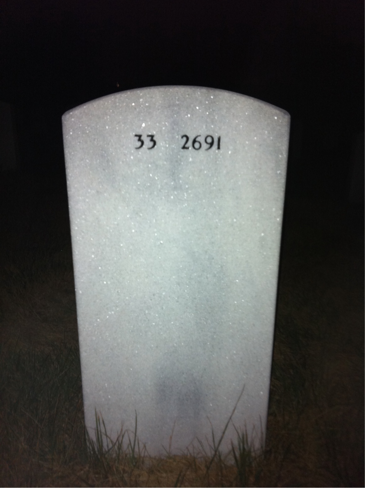 Back of headstone — Robert Mcgill