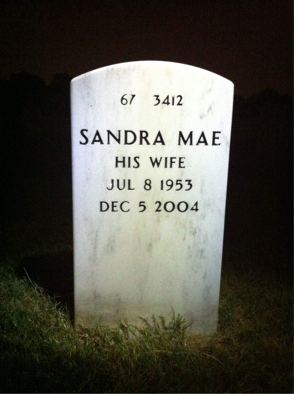 Back of headstone — William Coleman