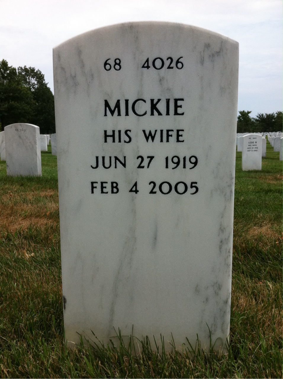 Back of headstone — Charles Holmes