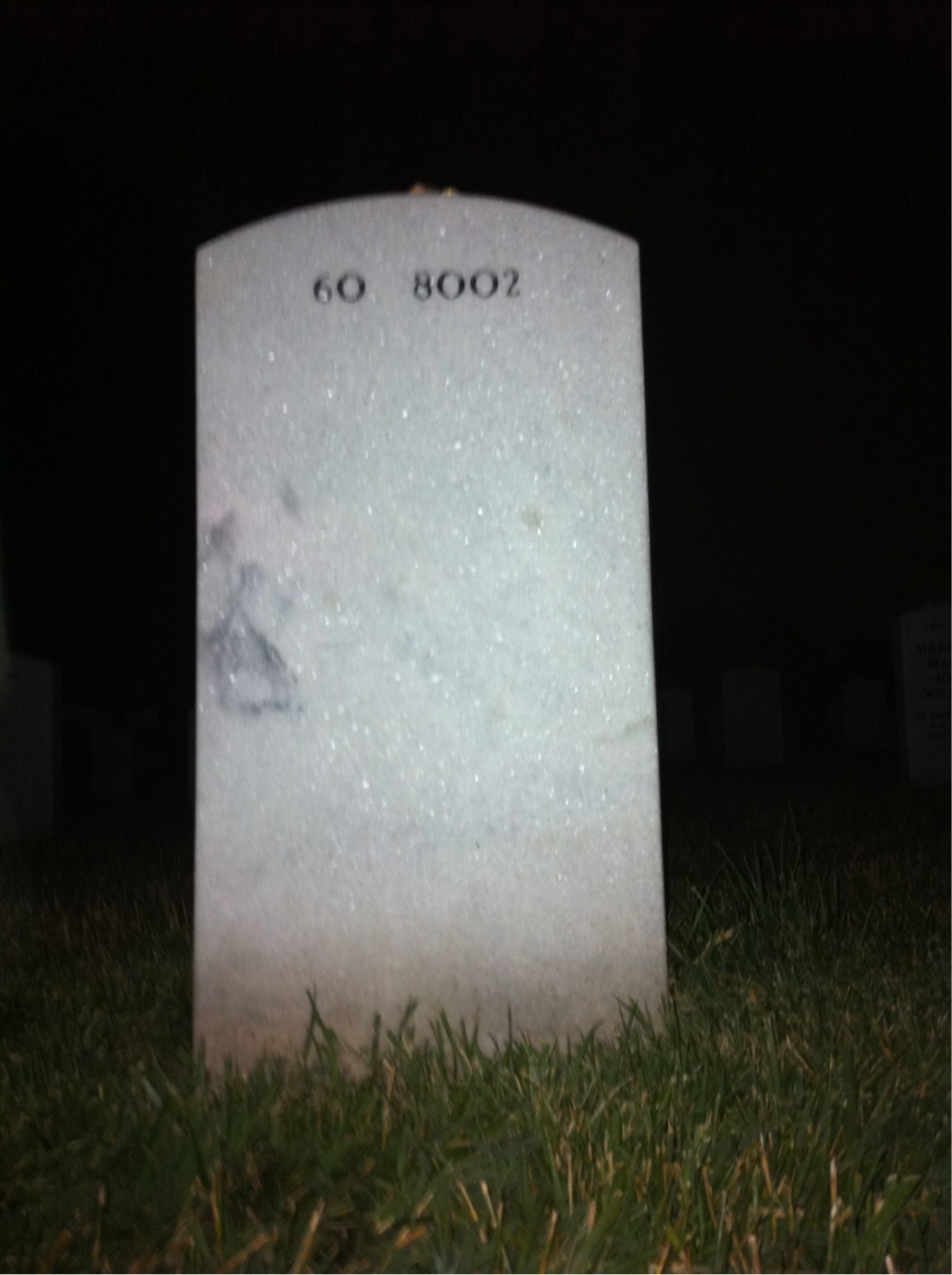Back of headstone — Kevin Shea
