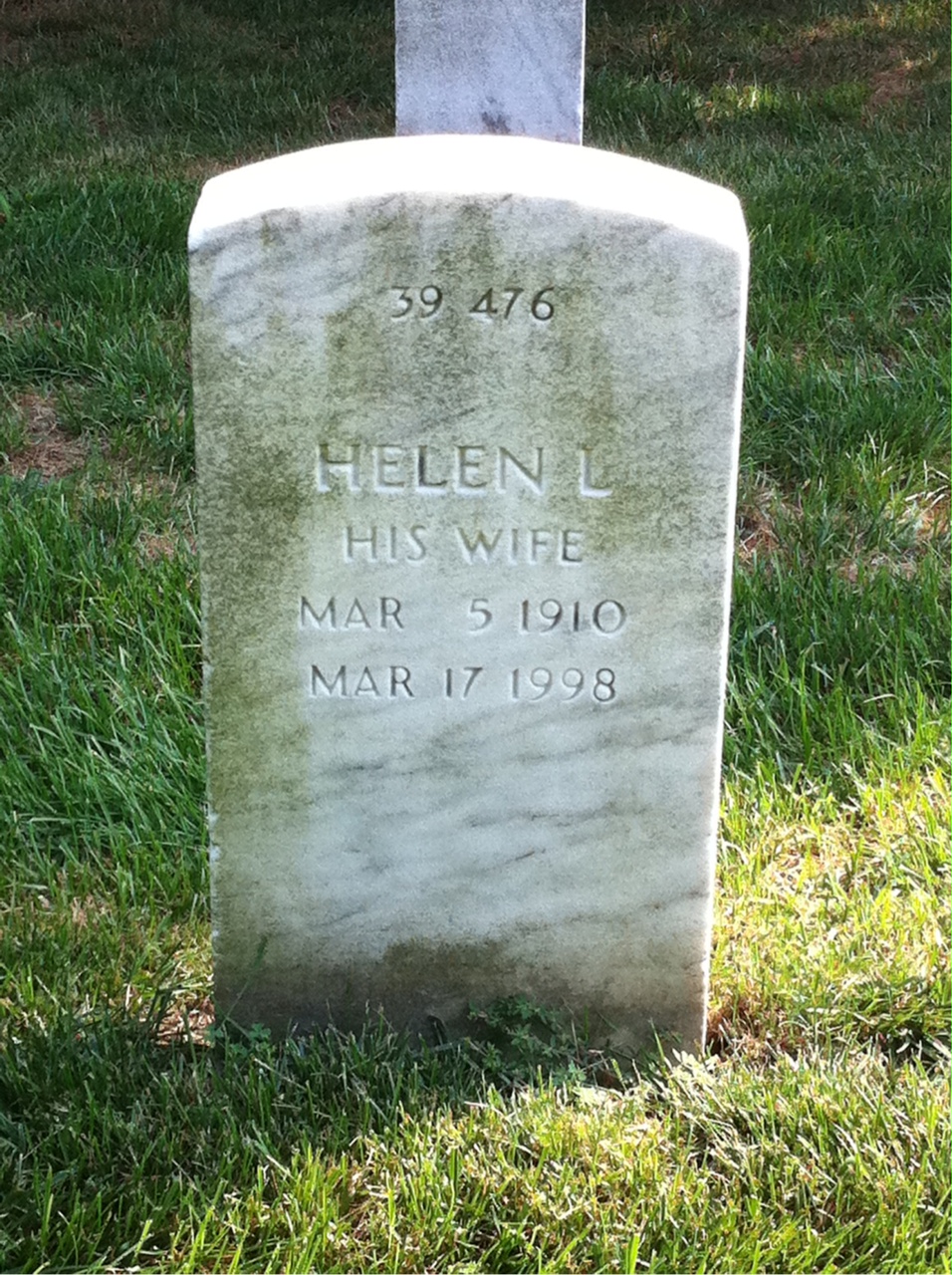Back of headstone — Dominic Antonelli