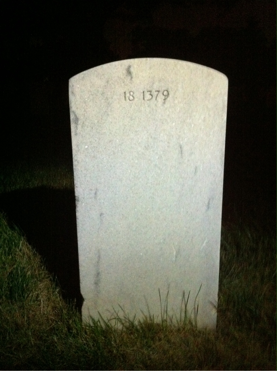 Back of headstone — Edgar Cox