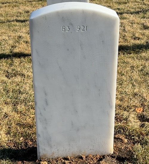Back of headstone — Phil Anderson
