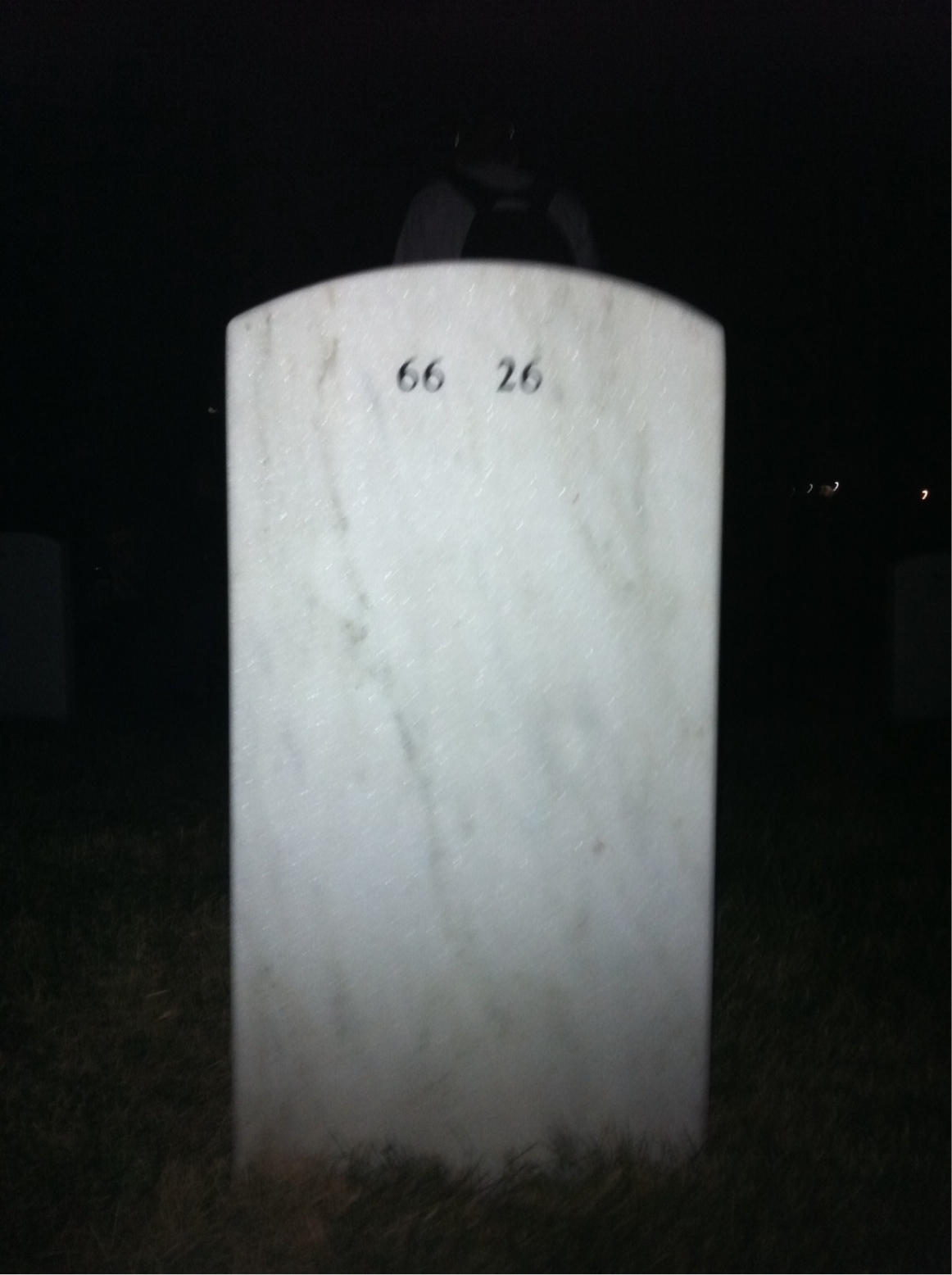 Back of headstone — Paul Klinefelter