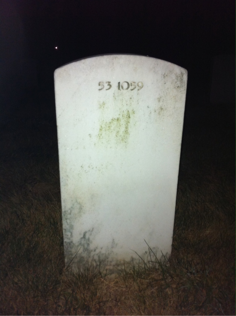 Back of headstone — Leonard Bailey