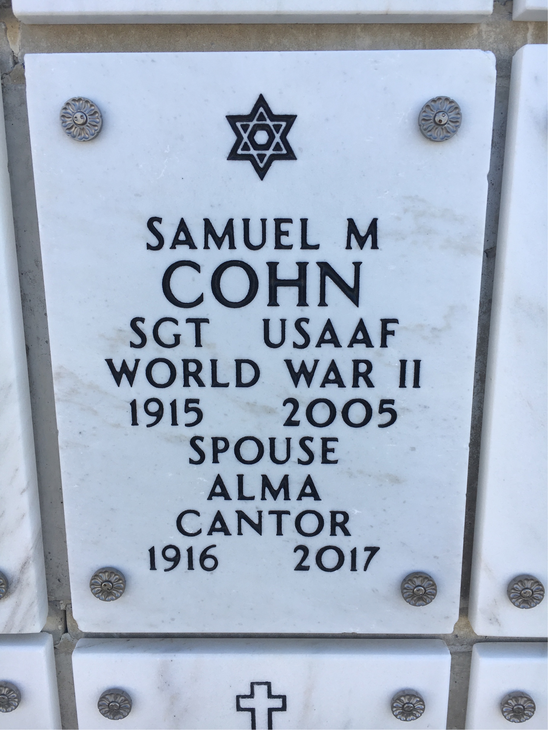 Samuel M Cohn