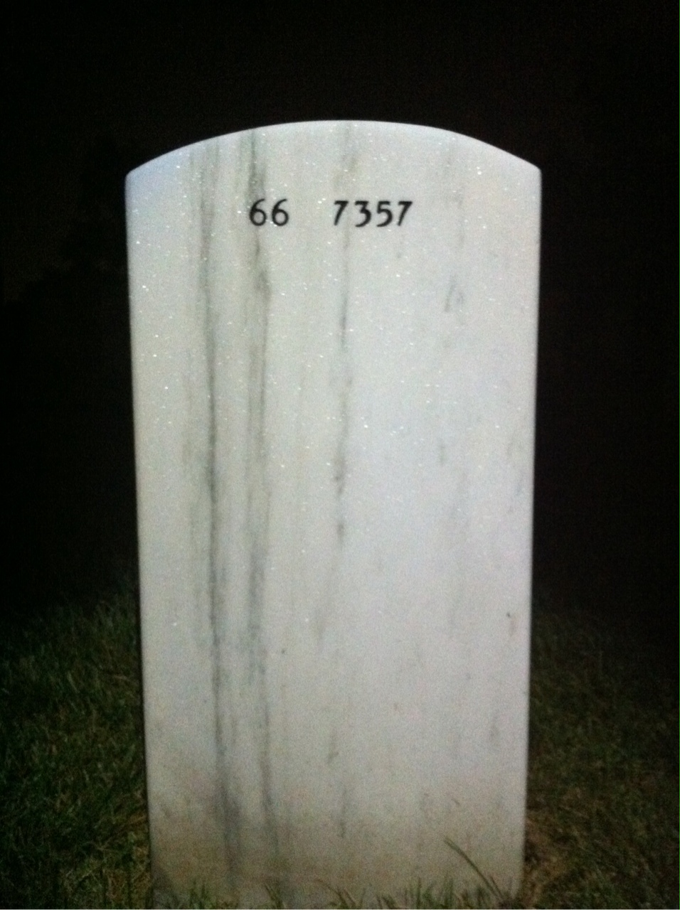Back of headstone — Francis Lillis
