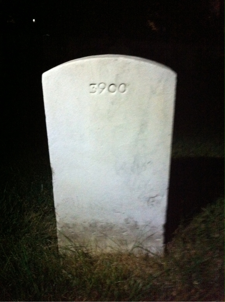 Back of headstone — Elvin Anderson