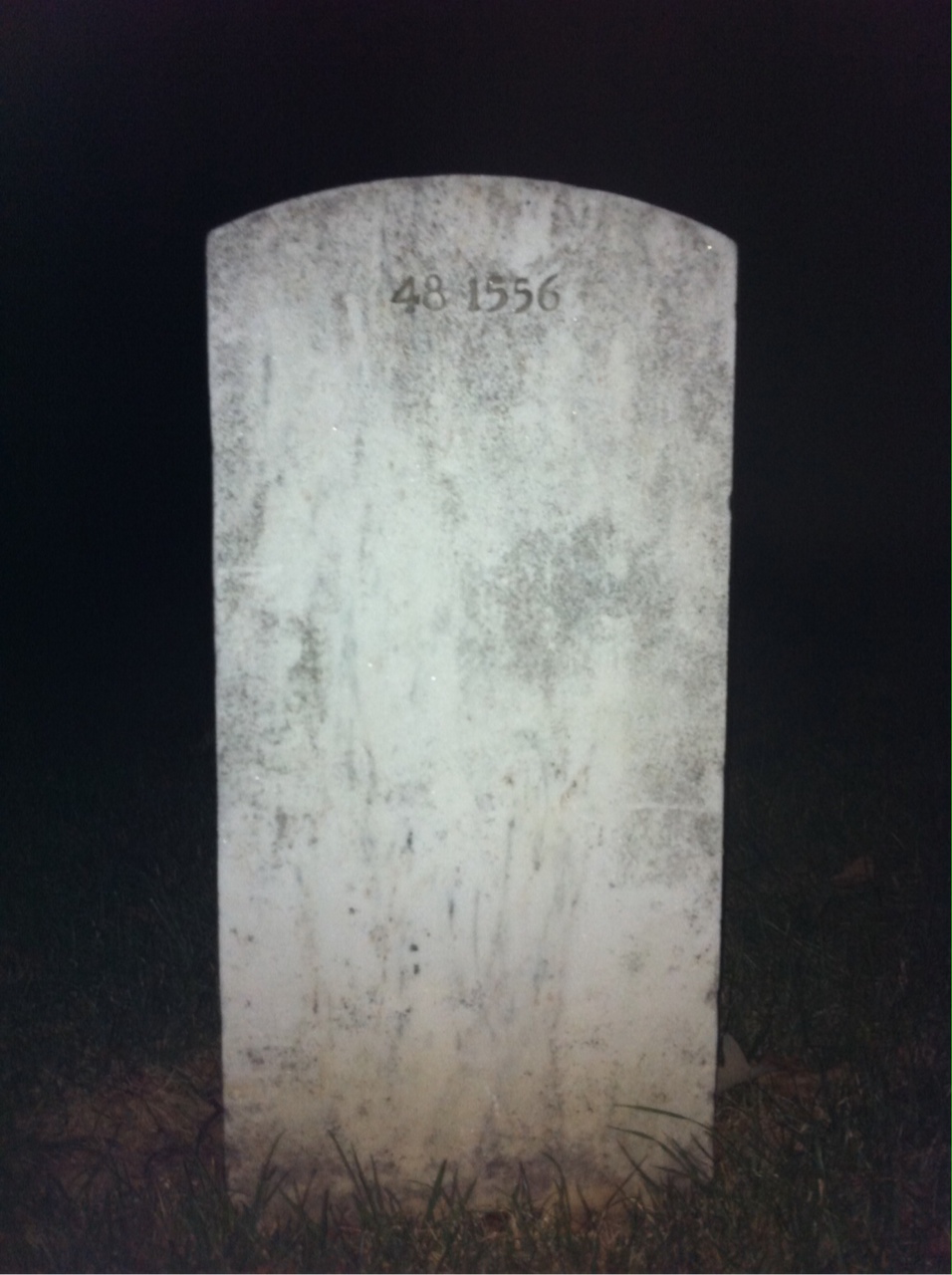 Back of headstone — Chester J Smith