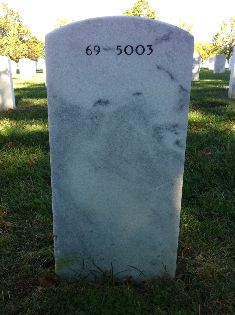 Back of headstone — James Sullivan