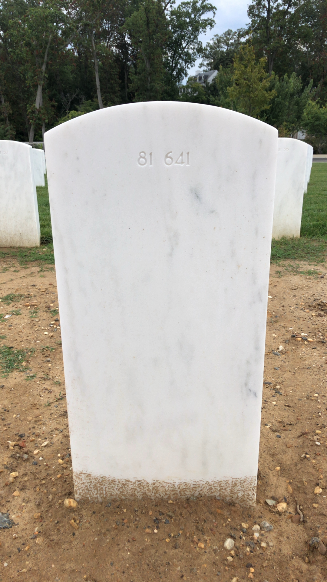 Back of headstone — William H Bramble