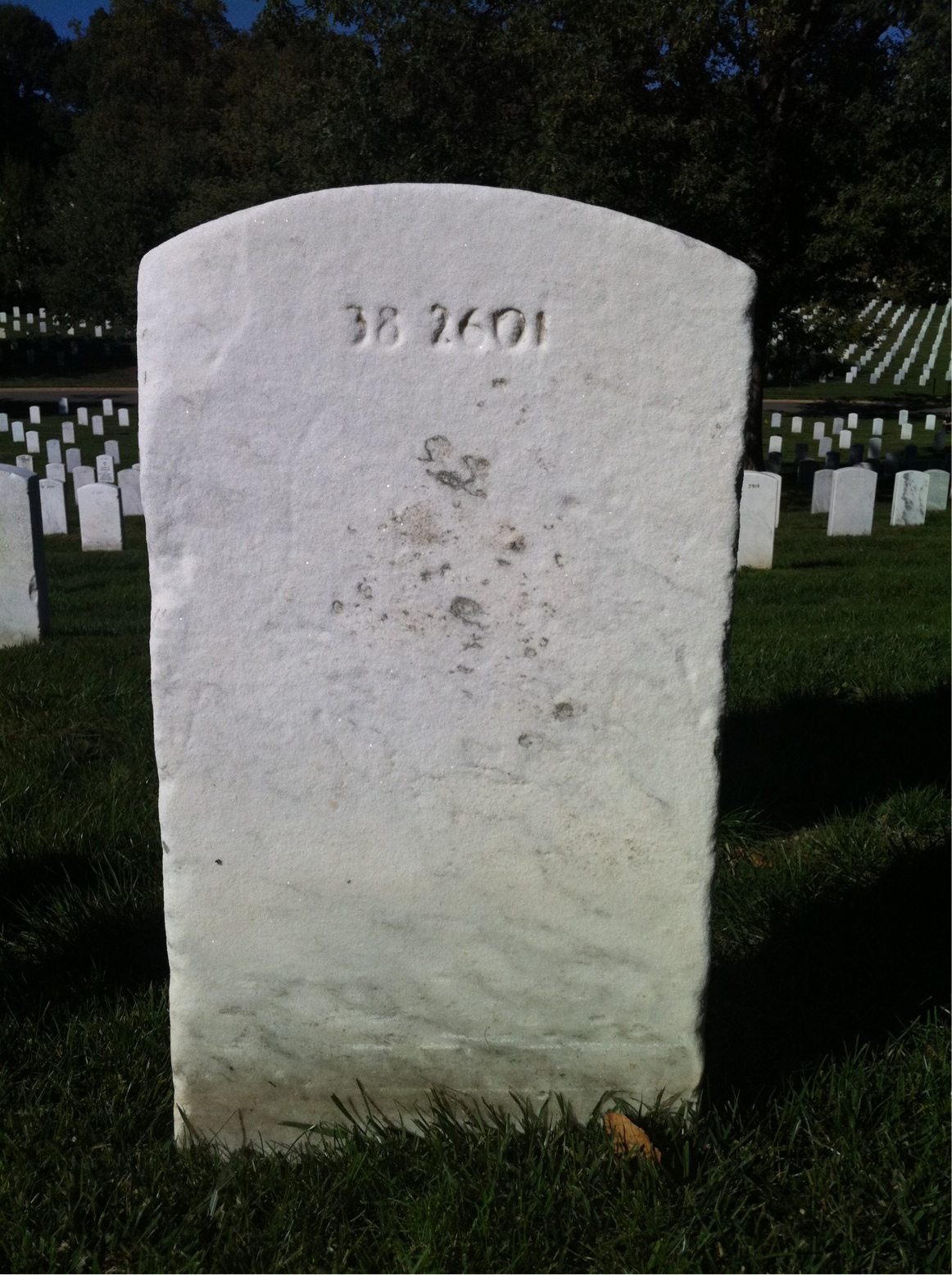 Back of headstone — Madeline Allen