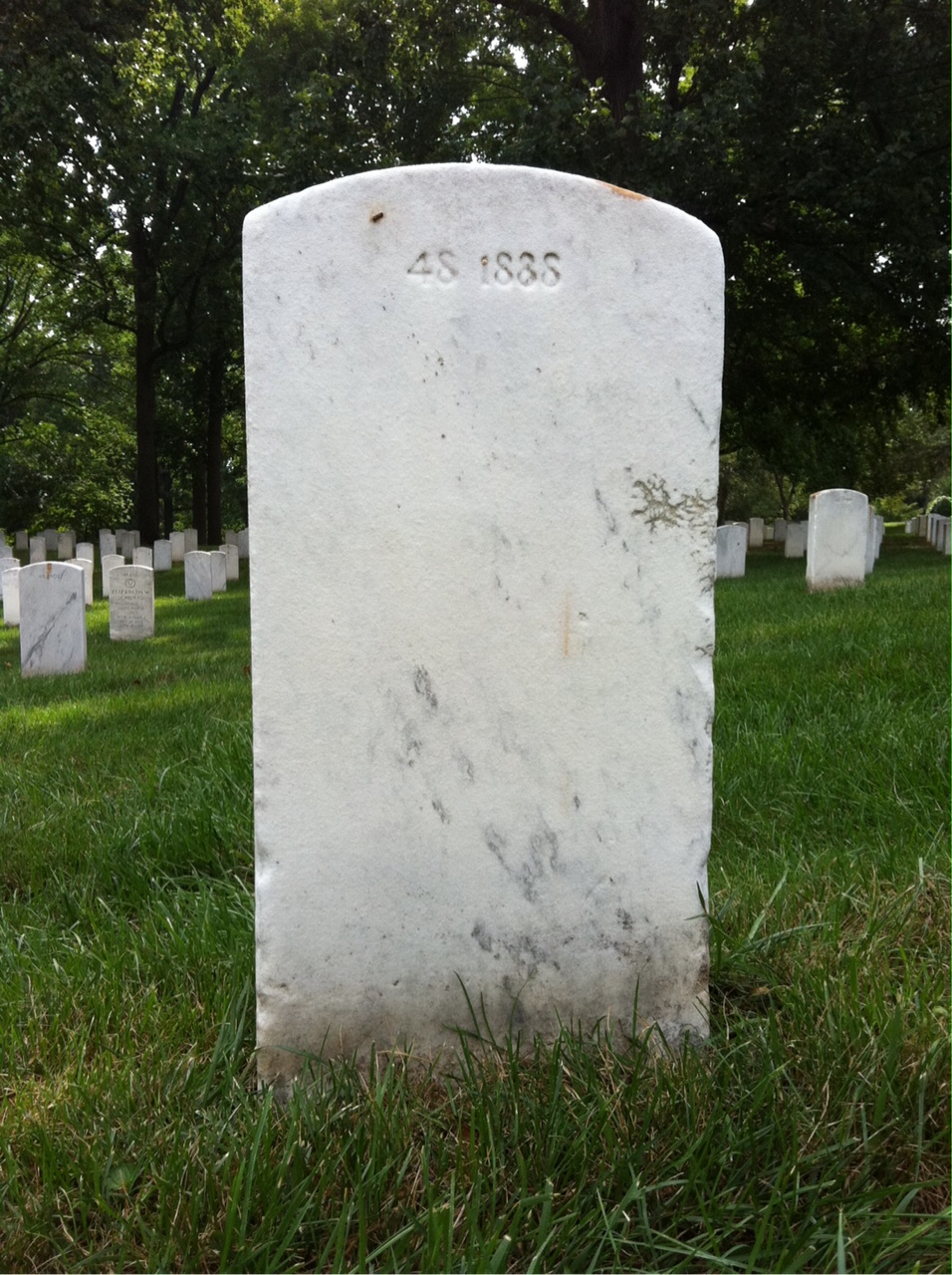 Back of headstone — Roy M Peterson