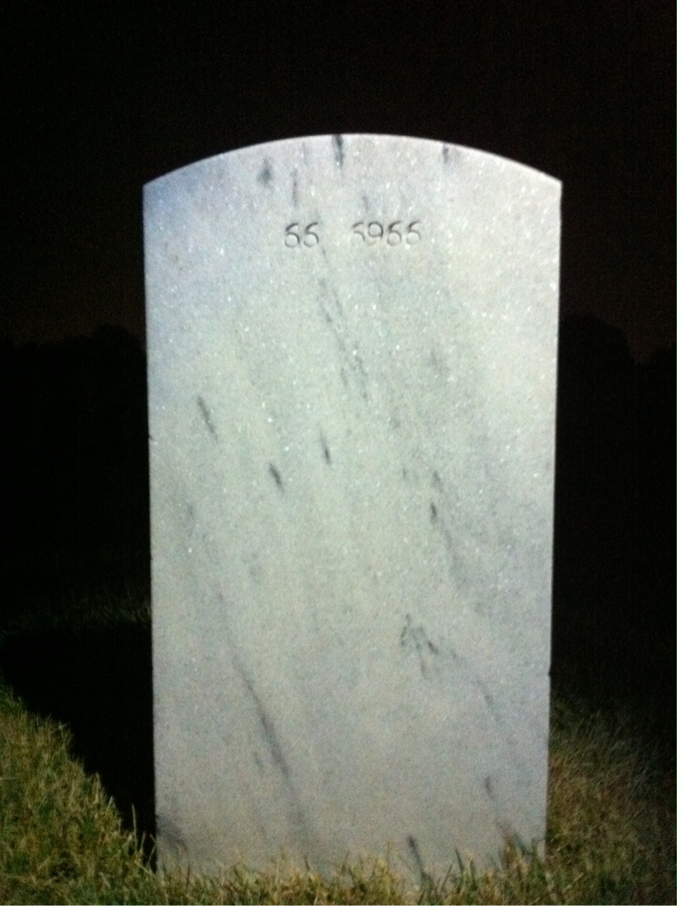Back of headstone — Charles Corder