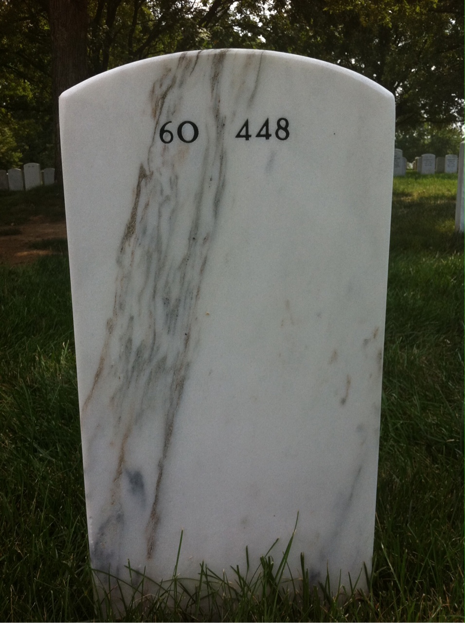 Back of headstone — Moses Mcivor