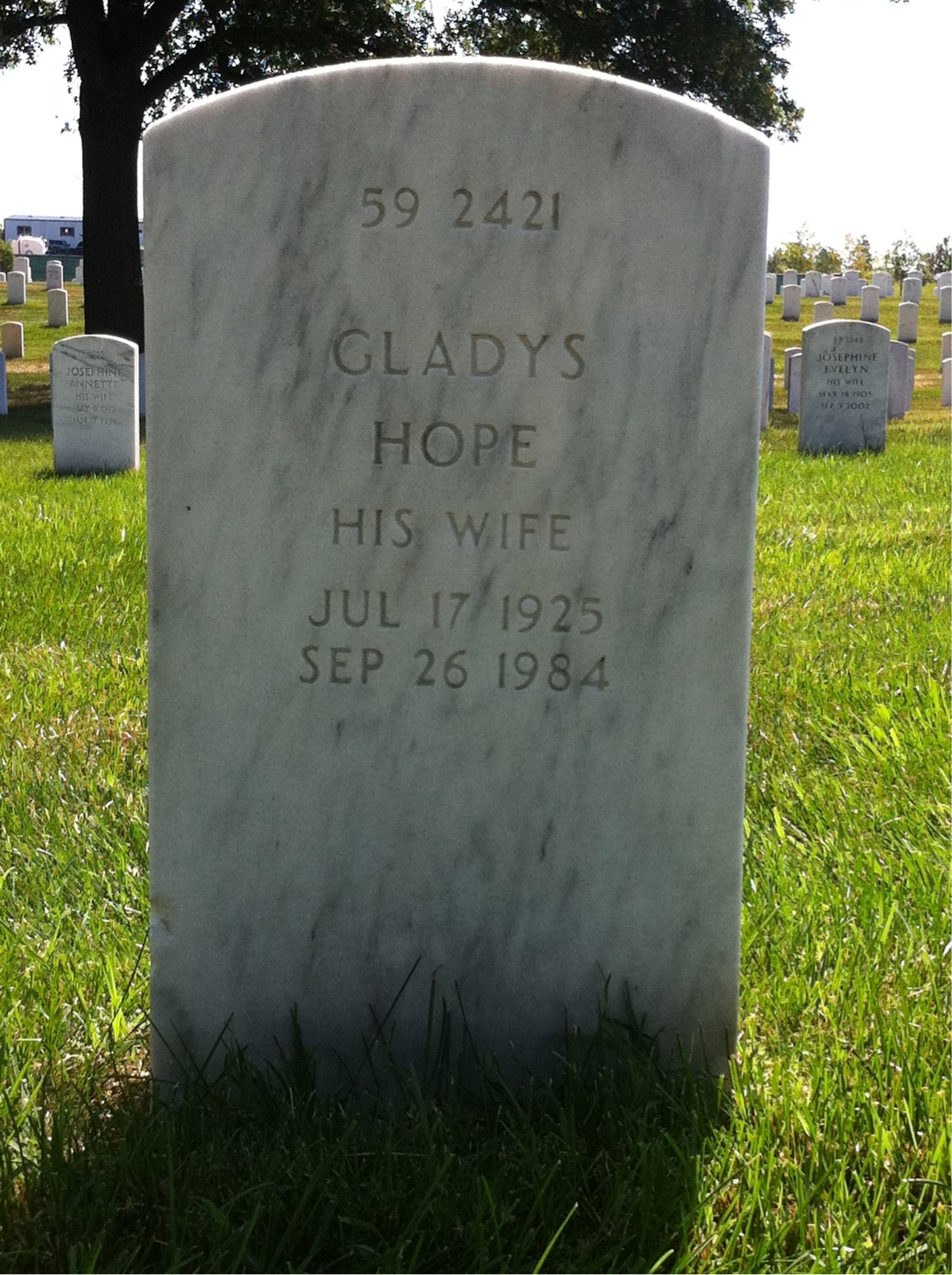Back of headstone — Walter Jermolovich