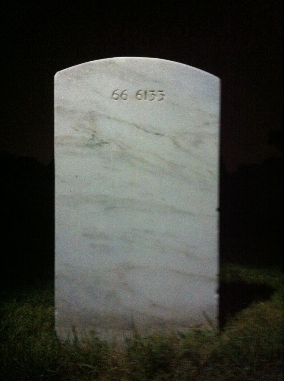 Back of headstone — Kermit Montz