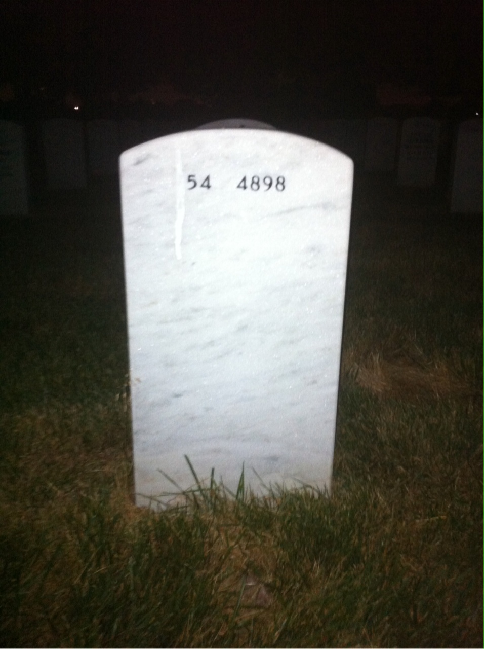 Back of headstone — Joseph Aulino