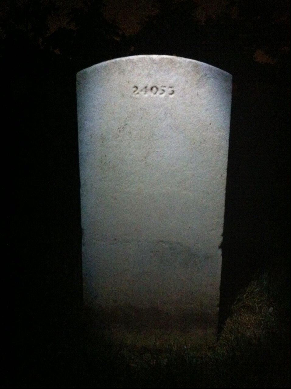 Back of headstone — Thomas Miller
