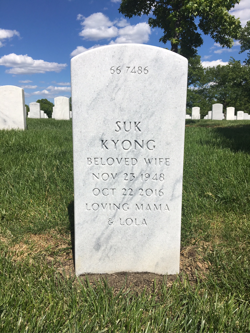 Back of headstone — Royce Powell