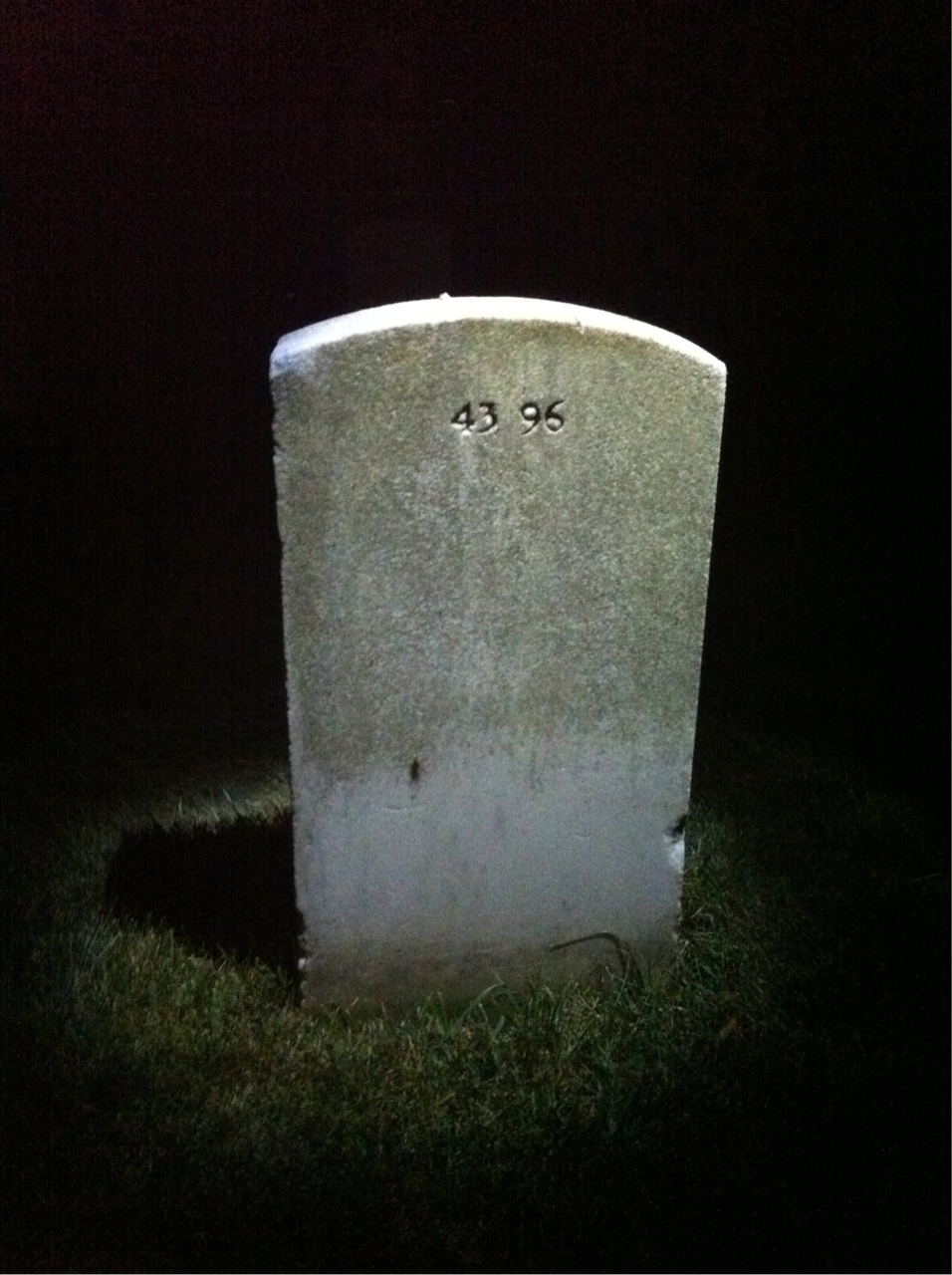 Back of headstone — Edward Corley