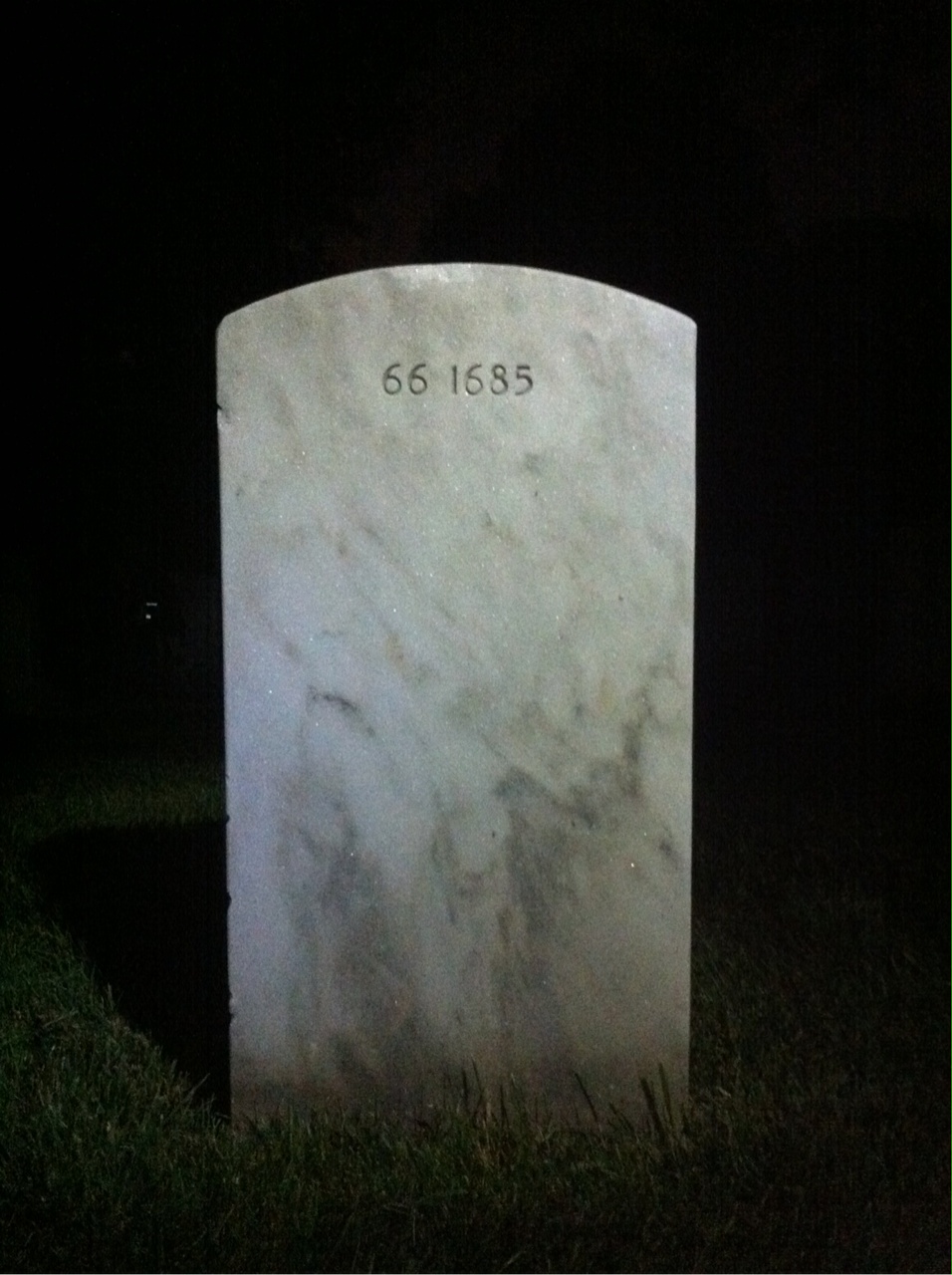 Back of headstone — Ralph Murphy