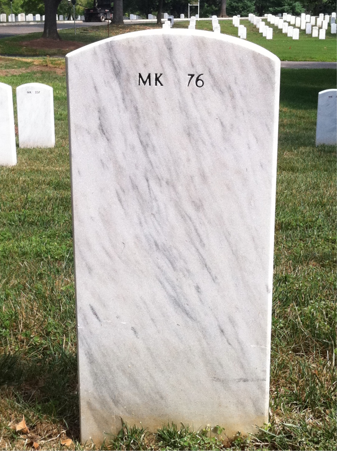Back of headstone — James Goldthorpe