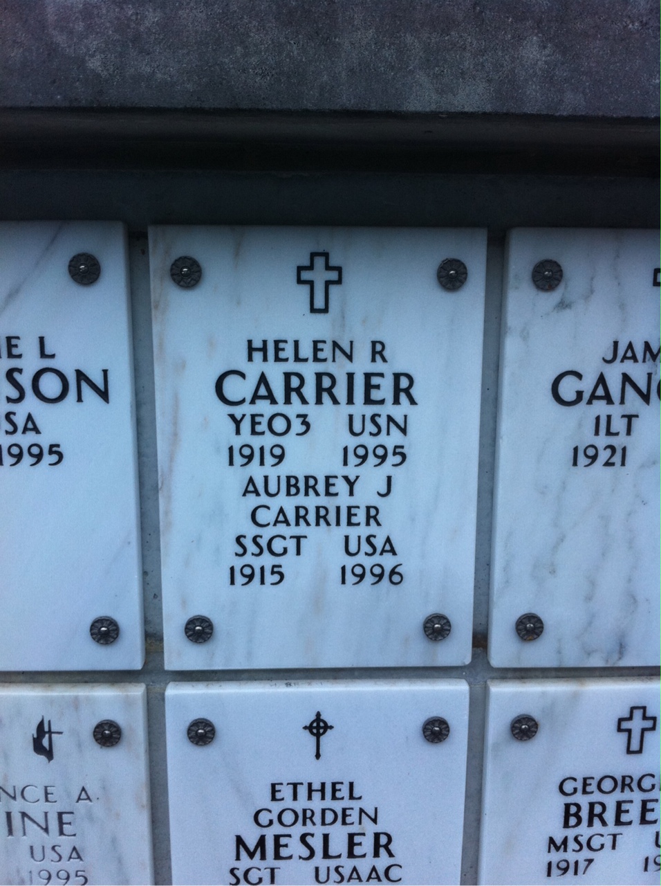 Aubrey J Carrier