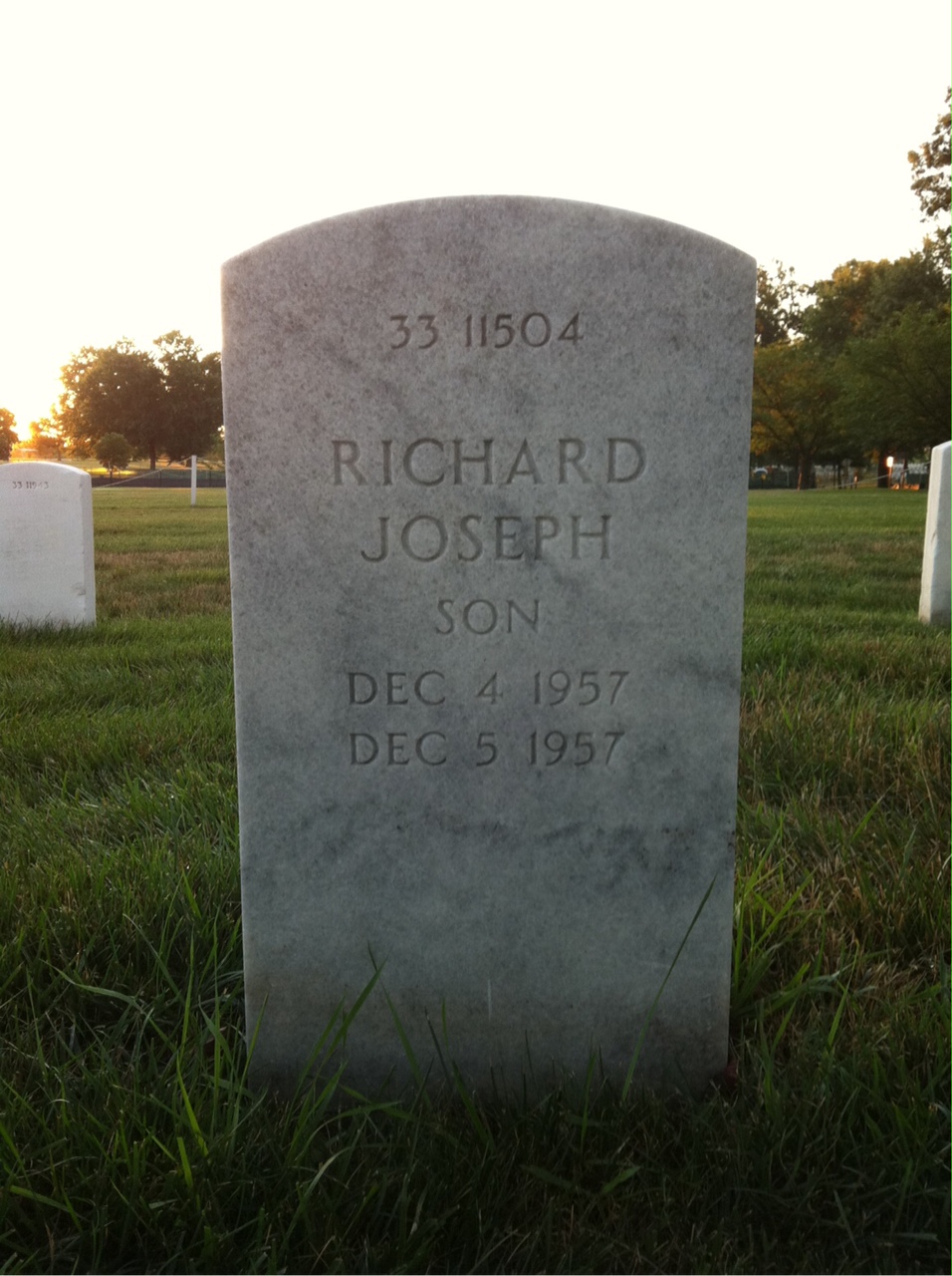 Back of headstone — Charles Smith