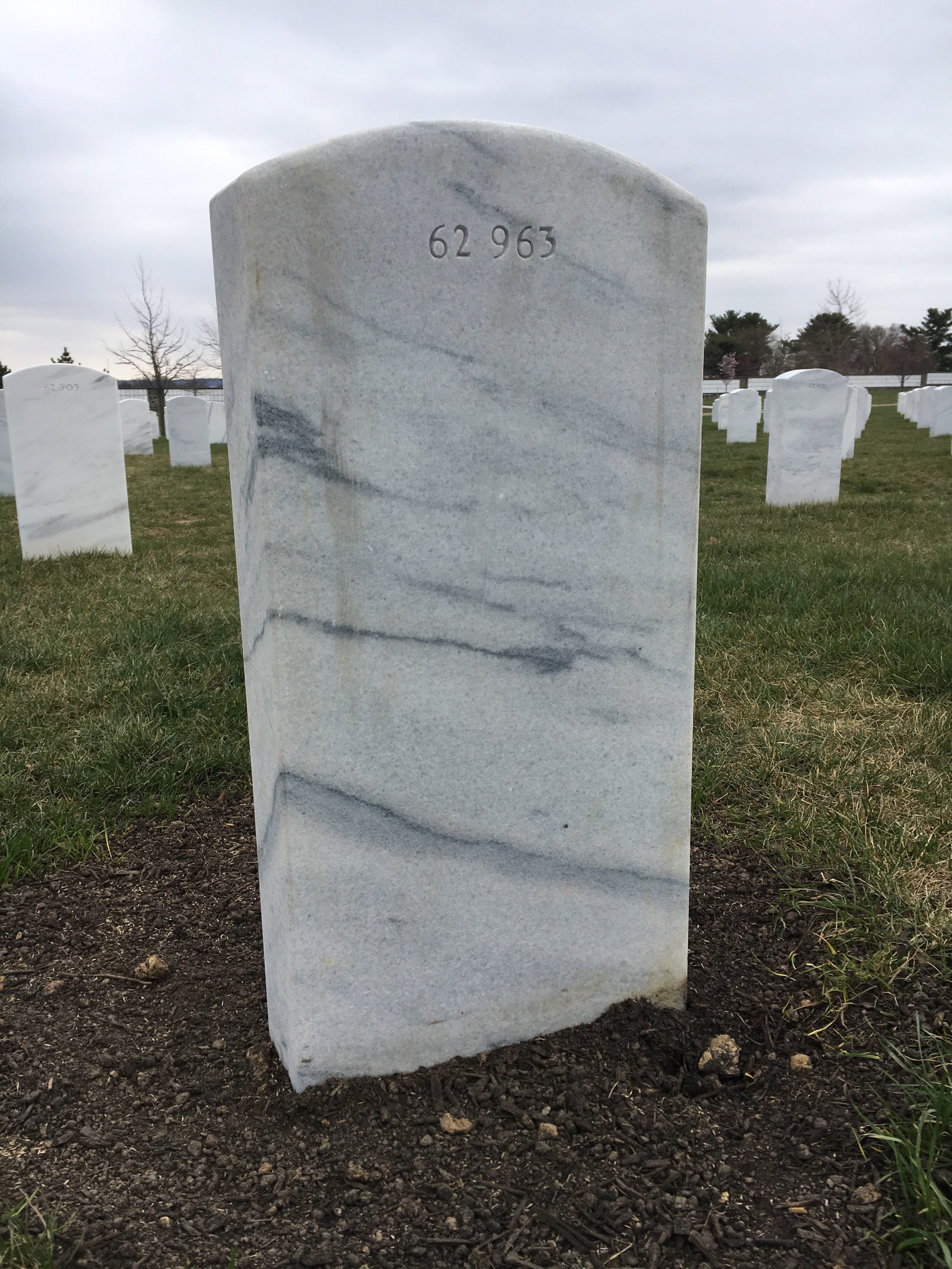 Back of headstone — Wayne Adkins