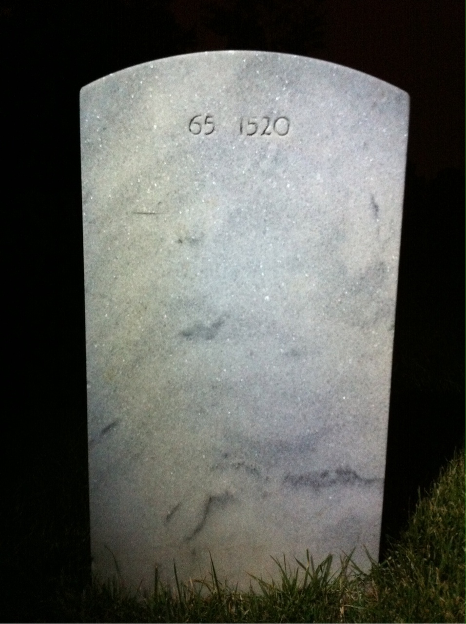 Back of headstone — Jack Morrill