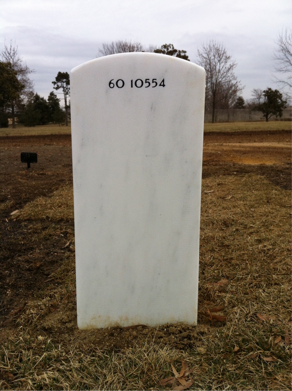 Back of headstone — Robert Aldrich