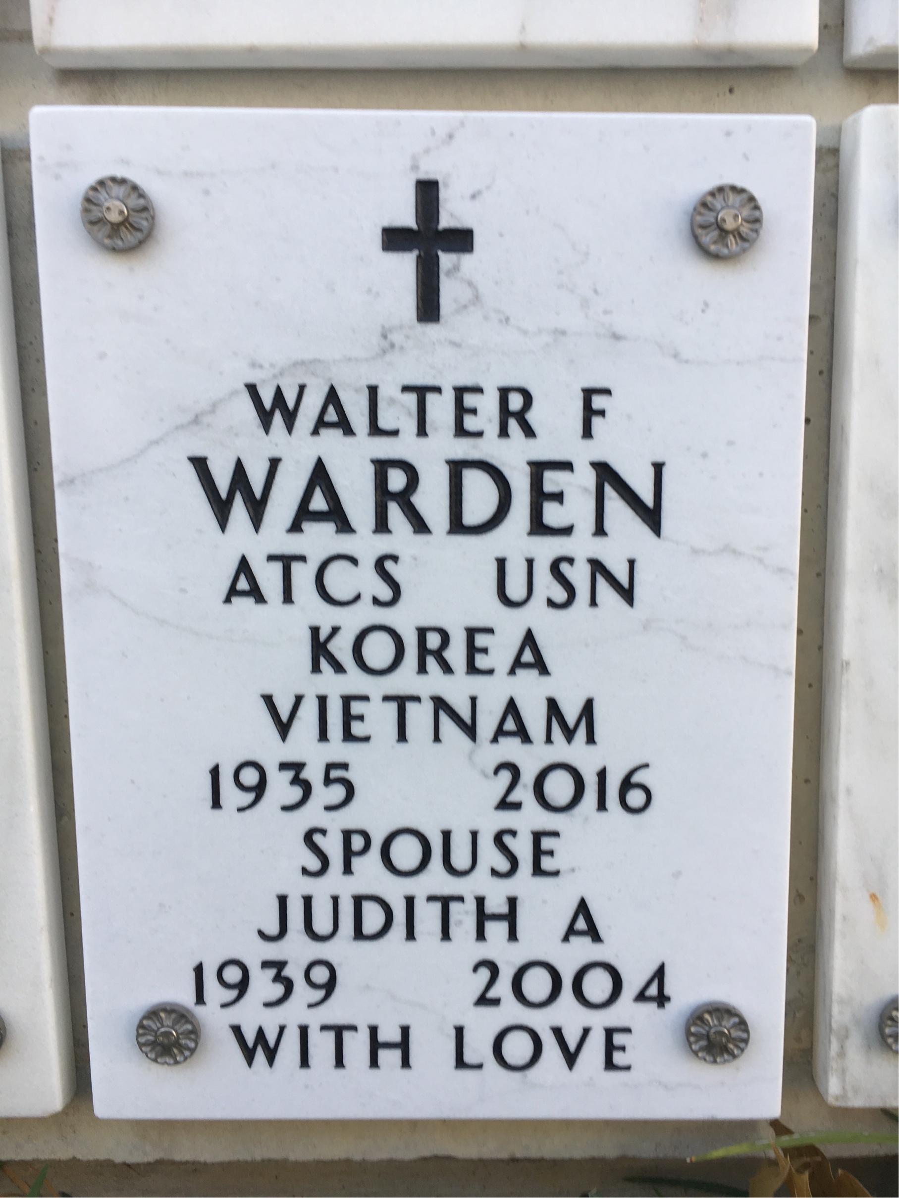 Walter F Warden