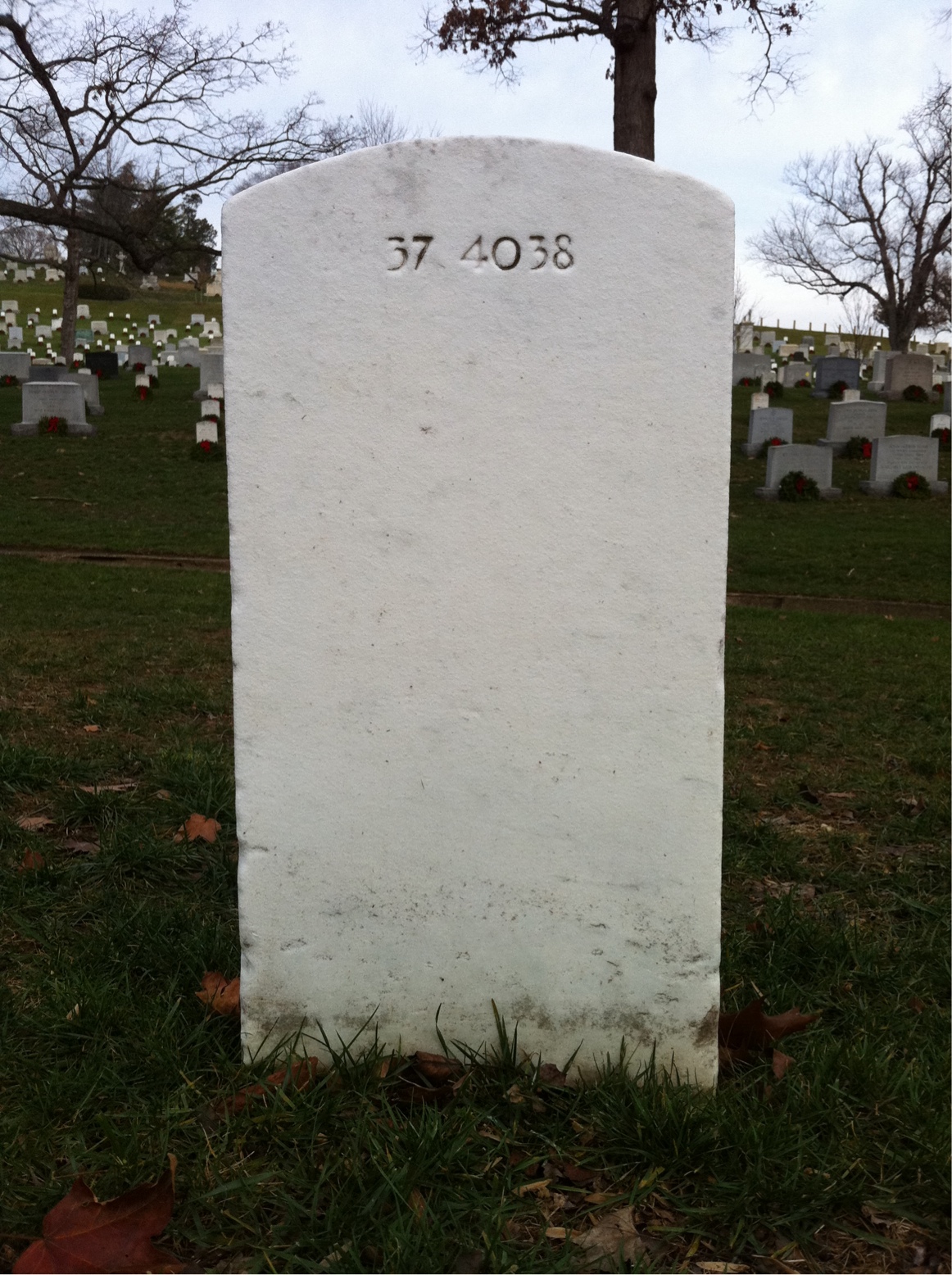 Back of headstone — Peter Murphy