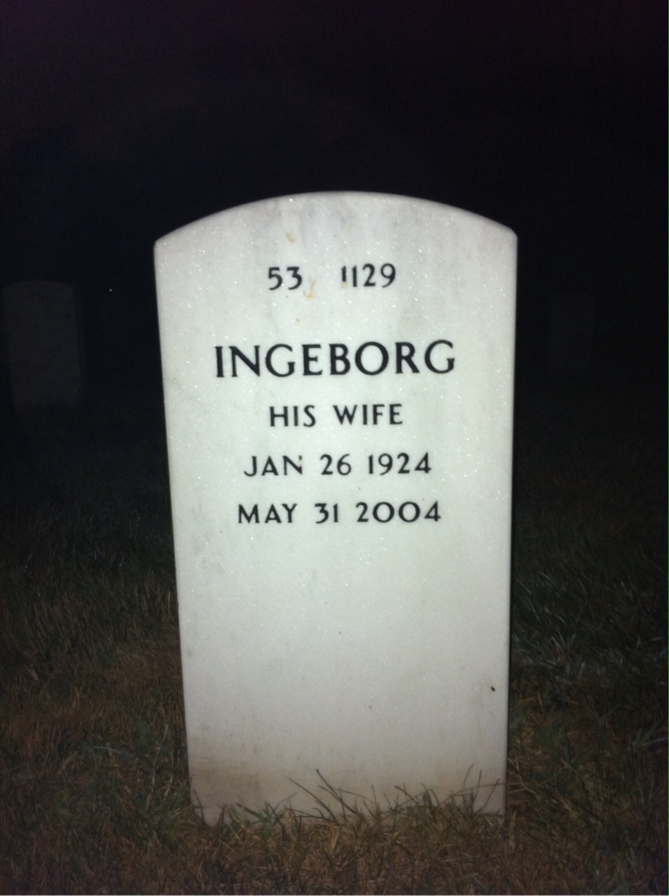 Back of headstone — Sherwin Maynard