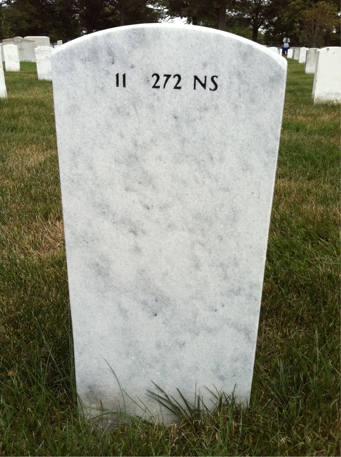 Back of headstone — Evelyn Barrow