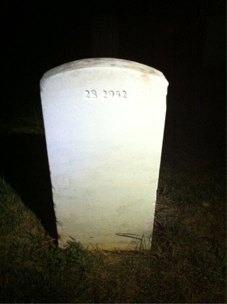 Back of headstone — Ruth Moorehead