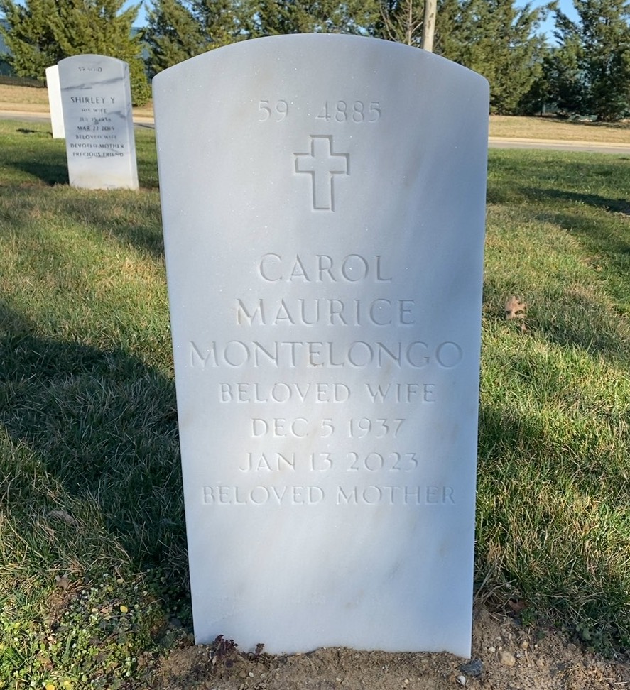 Back of headstone — Gabriel Montelongo