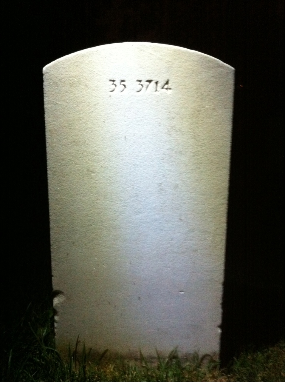 Back of headstone — Arthur Morris