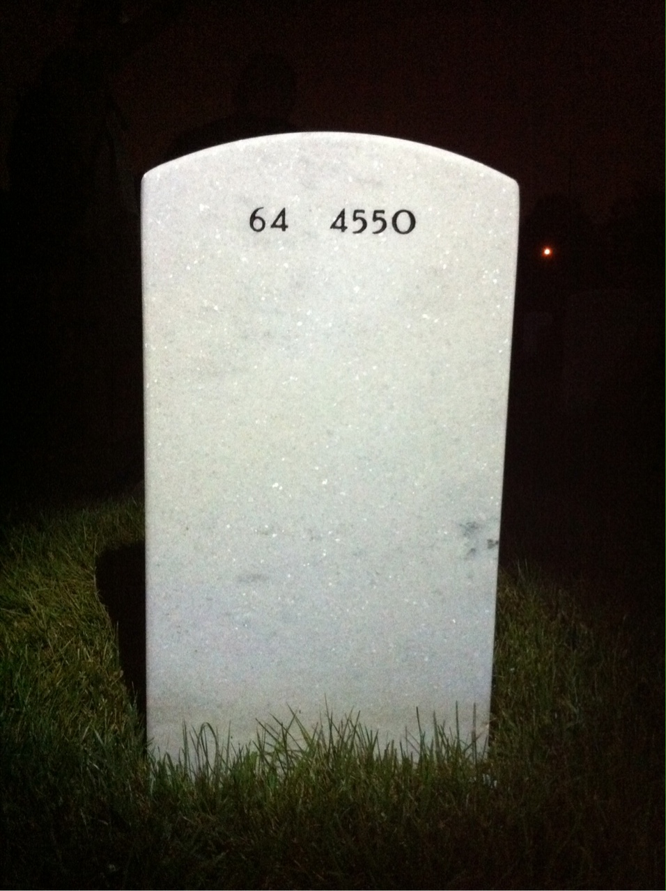 Back of headstone — Michael Cunningham