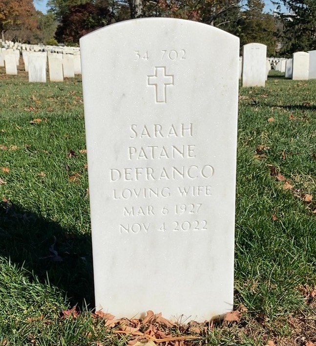 Back of headstone — Charles Dessez