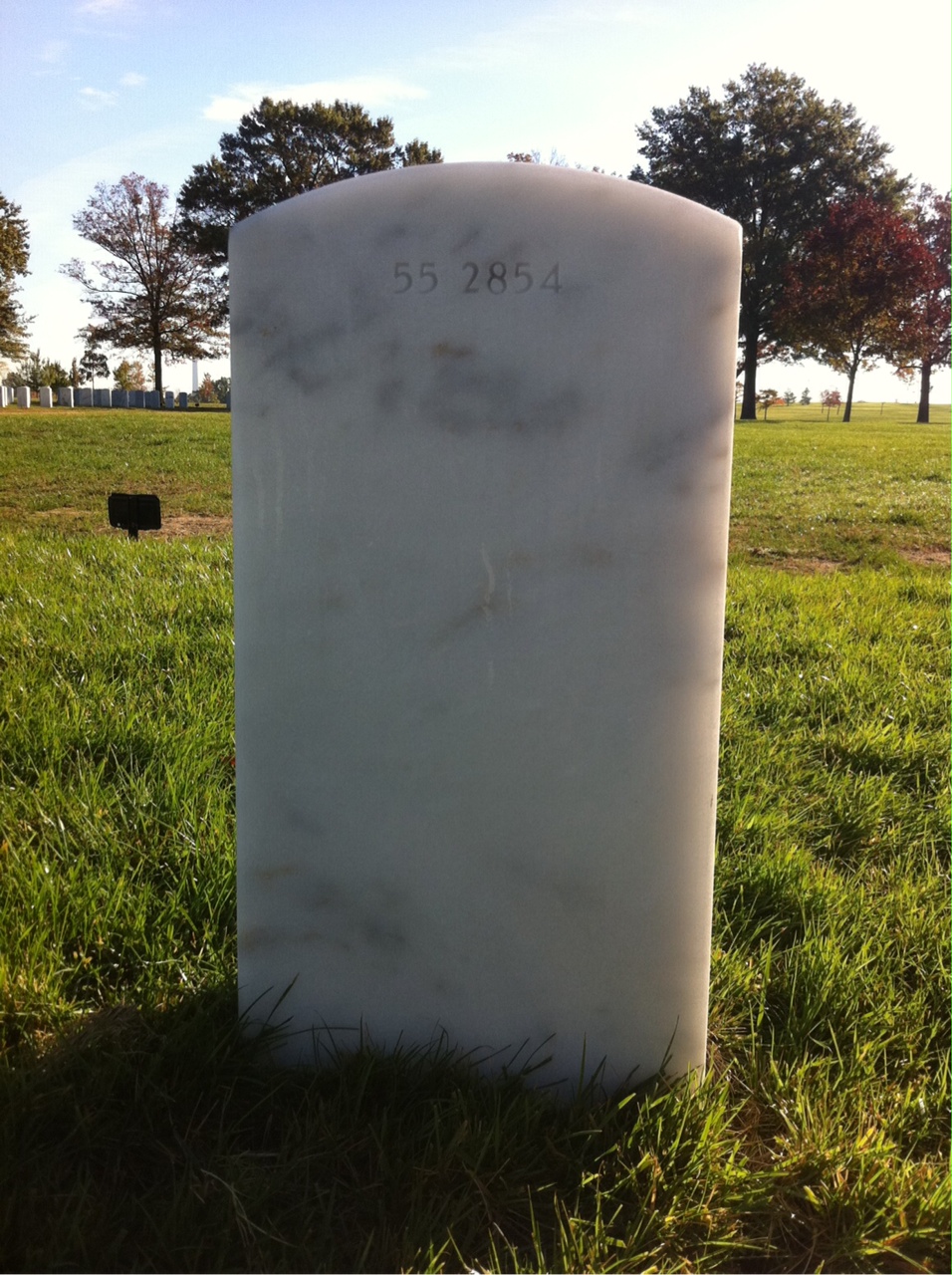 Back of headstone — James Mullaney