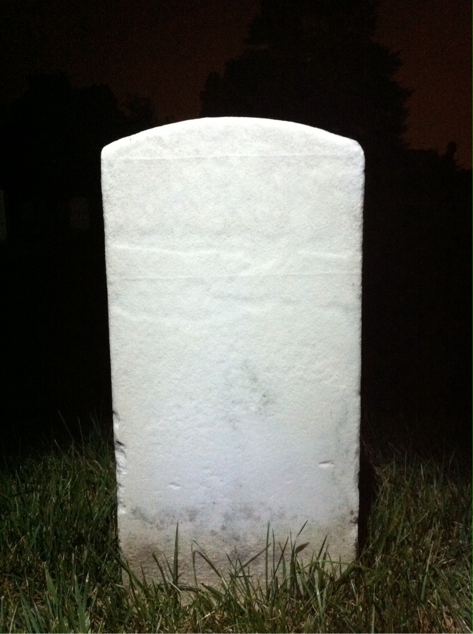 Back of headstone — Charles Morey