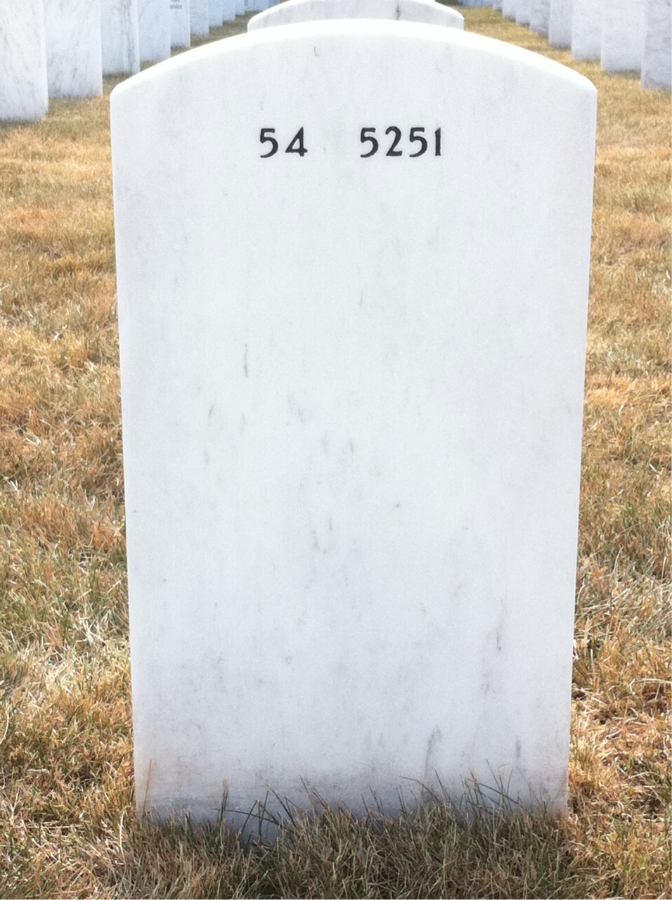 Back of headstone — Walter Laundon