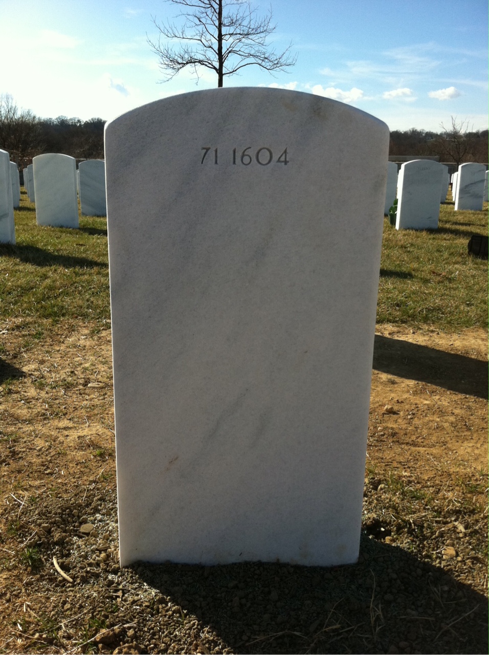 Back of headstone — Thomas Murphy