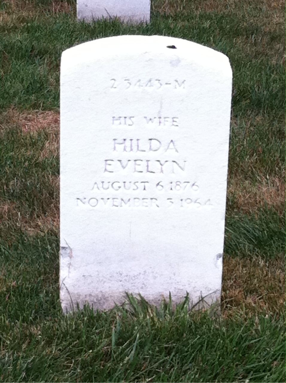 Back of headstone — Henry Bierbower