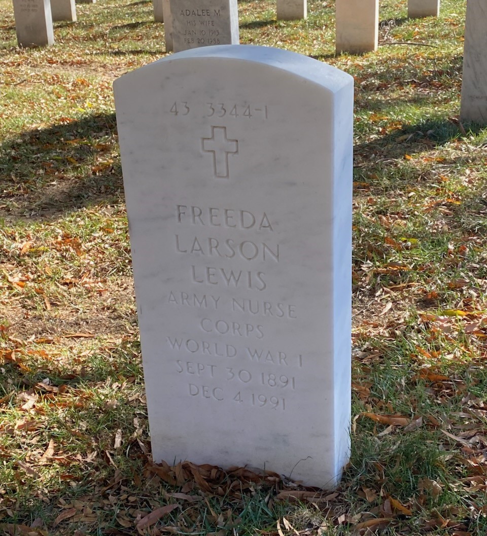 Back of headstone — Robert A Lewis