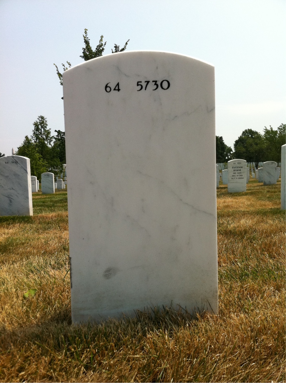 Back of headstone — Rudolph Wagner