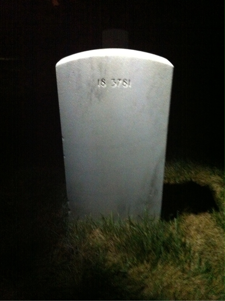 Back of headstone — Necel Moore