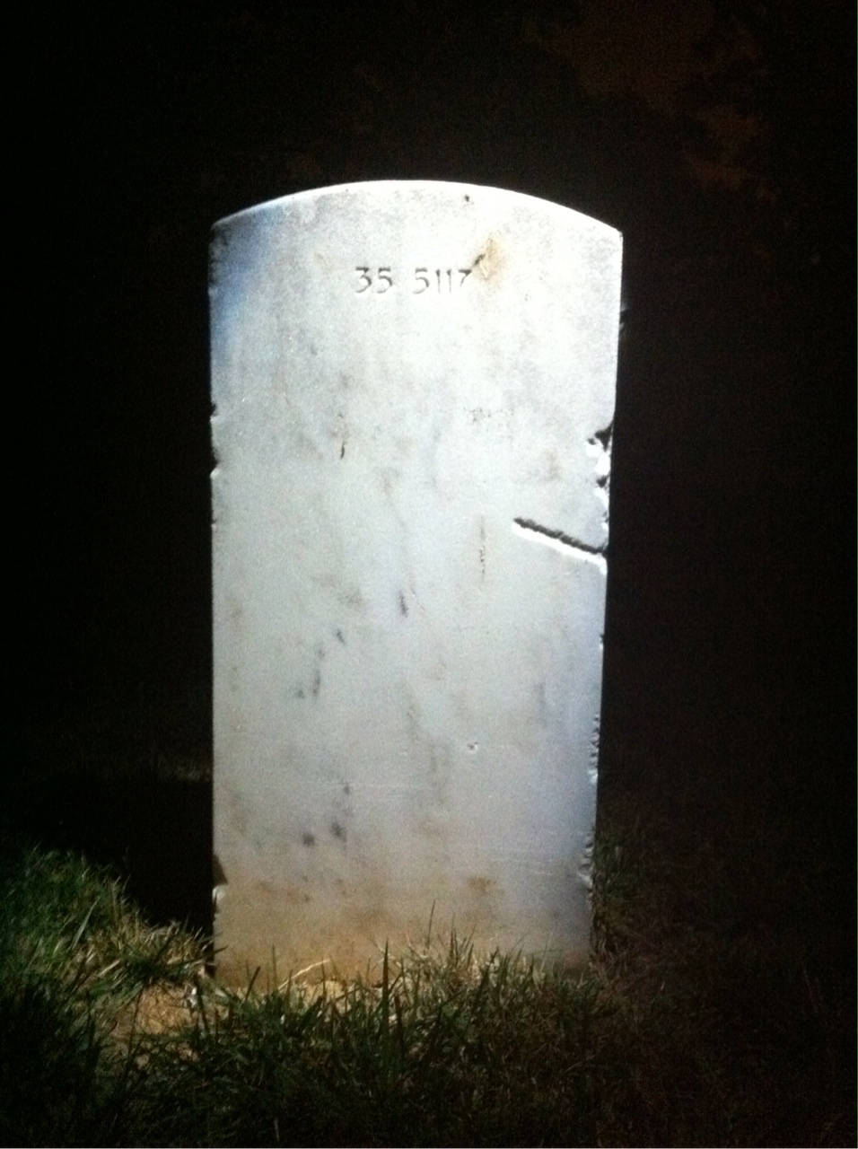 Back of headstone — Loretta Murphy